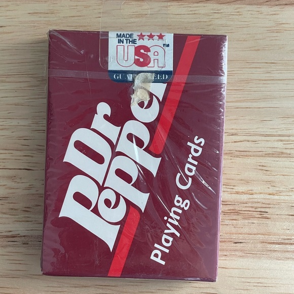 Vintage Dr Pepper Playing Cards Deck Made In USA Sealed New - Hoyle #6920 - Picture 1 of 7